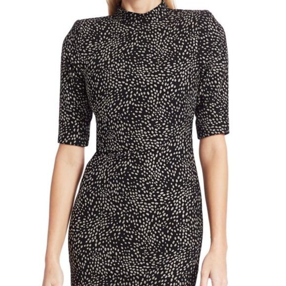 Alice + Olivia Dresses & Skirts - NWT Alice + Olivia Black Inka Glitter Dot Mini Dress 10